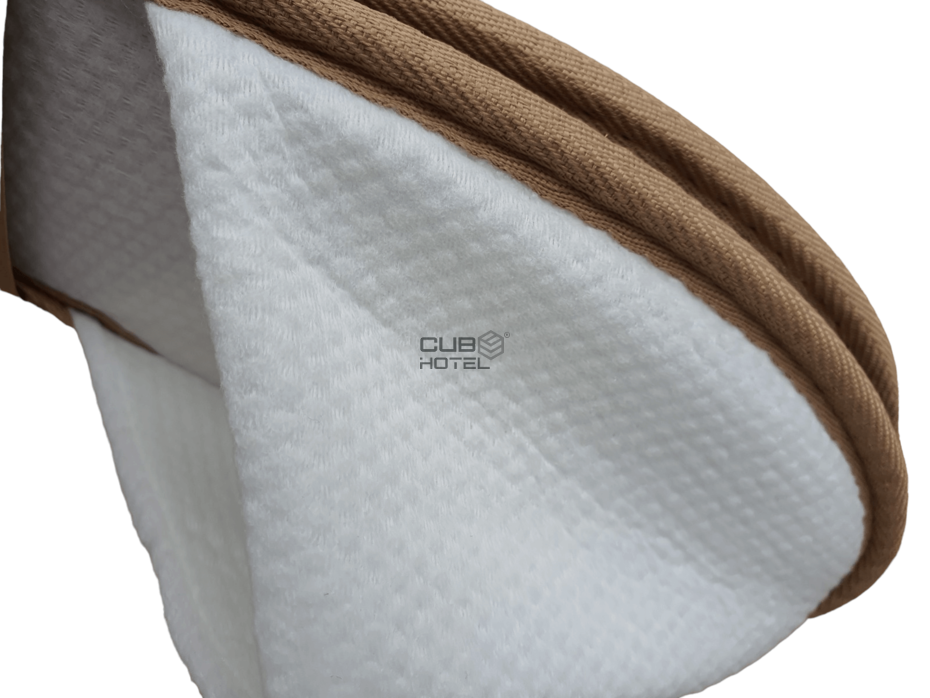 100 Pares, Pantuflas de Hotel Biodegradables con Suela de Fibra de Coco 29cm